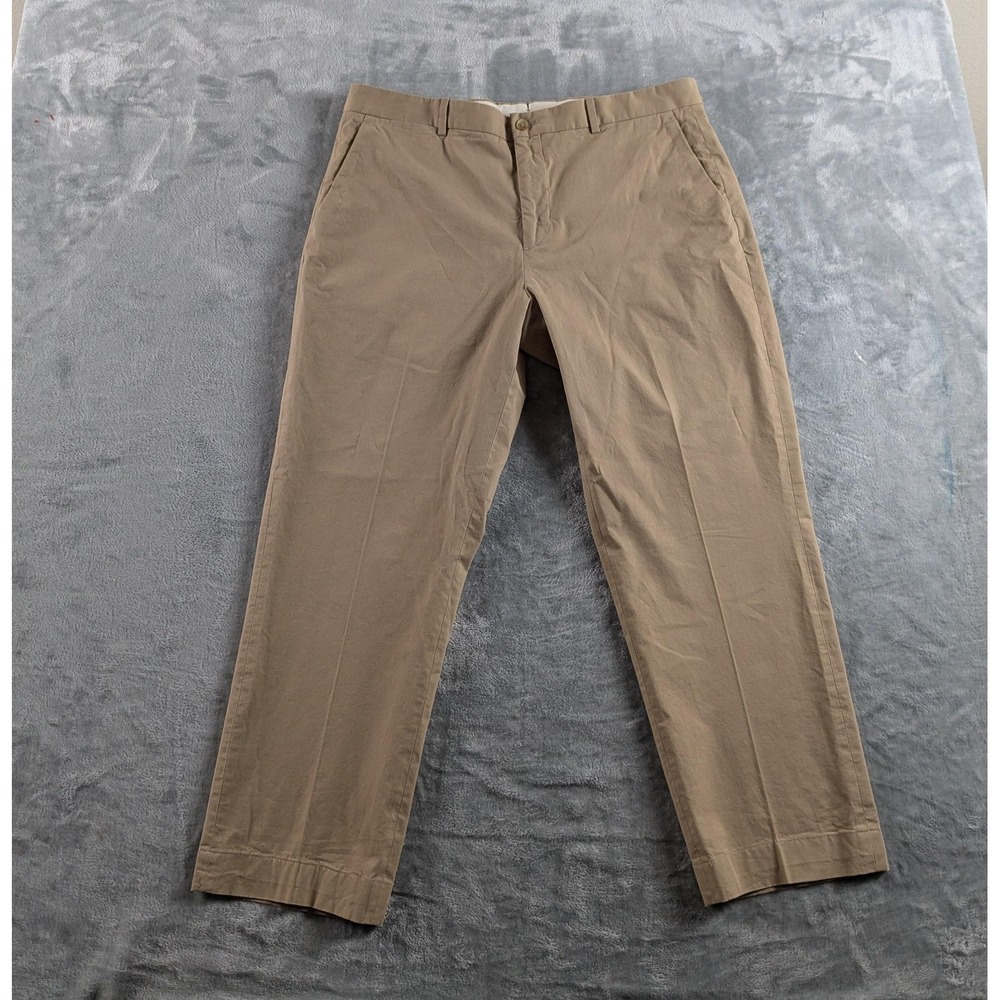Ralph Lauren Purple Label Pants Mens 36x26.5 Beige Stretch Chino Straight READ